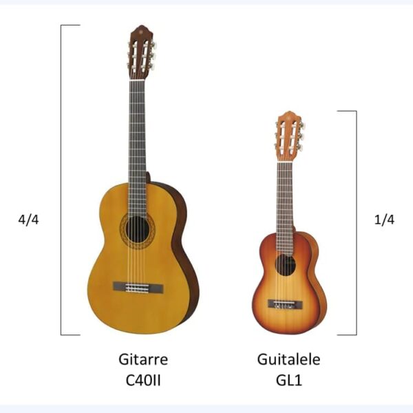 Yamaha GL1 Guitalele - Mini Guitarra de Madera con las dimensiones de un Ukelele, - Imagen 2